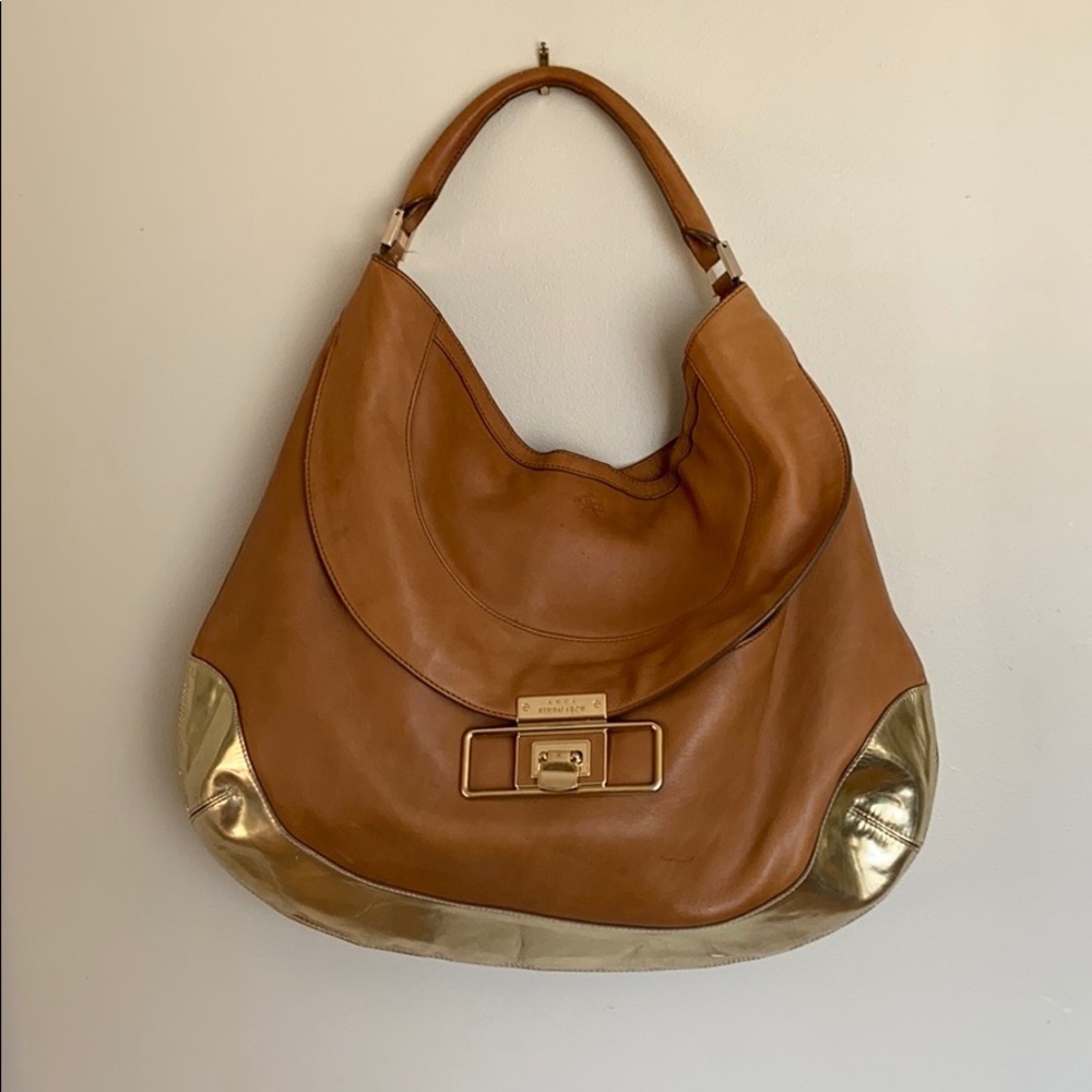 Caramel Anya Hindmarch Cooper Leather Hobo